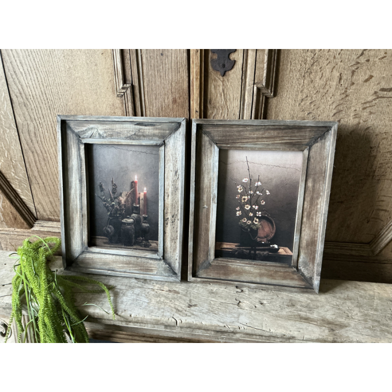 Set mango houten schilderijen