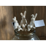 Set van 3 vaashangers konijntjes