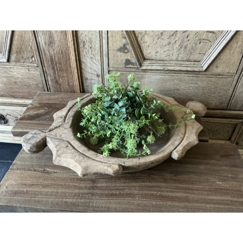 Oud houten teak schaal 2