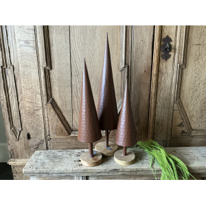 Set fors bruine kerstbomen