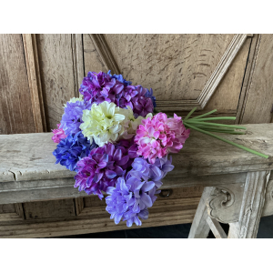 Boeket gemengde zijde hyacinten