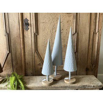 Set fors grijze kerstbomen