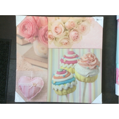 Set canvas schilderijen sweet rose