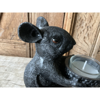 Set zwarte winlichten muizen