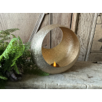 Goudkleurig craquelé windlicht