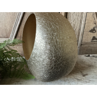 Goudkleurig craquelé windlicht