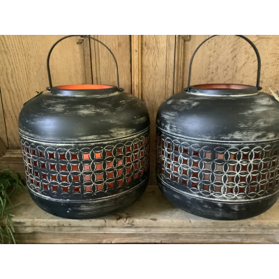 Grote metalen lantaarn Grote metalen lantaarn