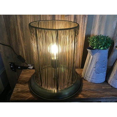 Metalen gazen lamp