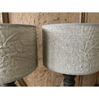 Set tafellampen met shabby kap