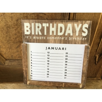 Houten kalender