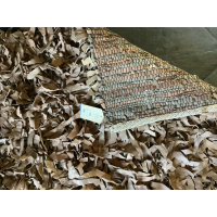 Kleed gerecyclede leer stroken