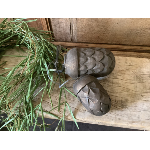 Set mango houten dennenappels 