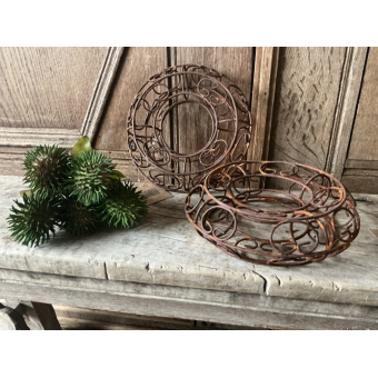 Set roestkleurige kransjes