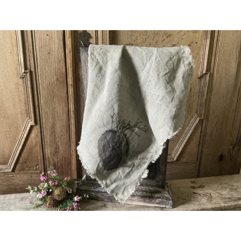 Shabby doek pot met Magnolia takken