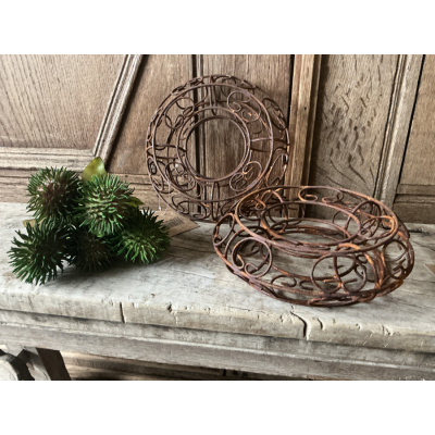 Set roestkleurige kransjes