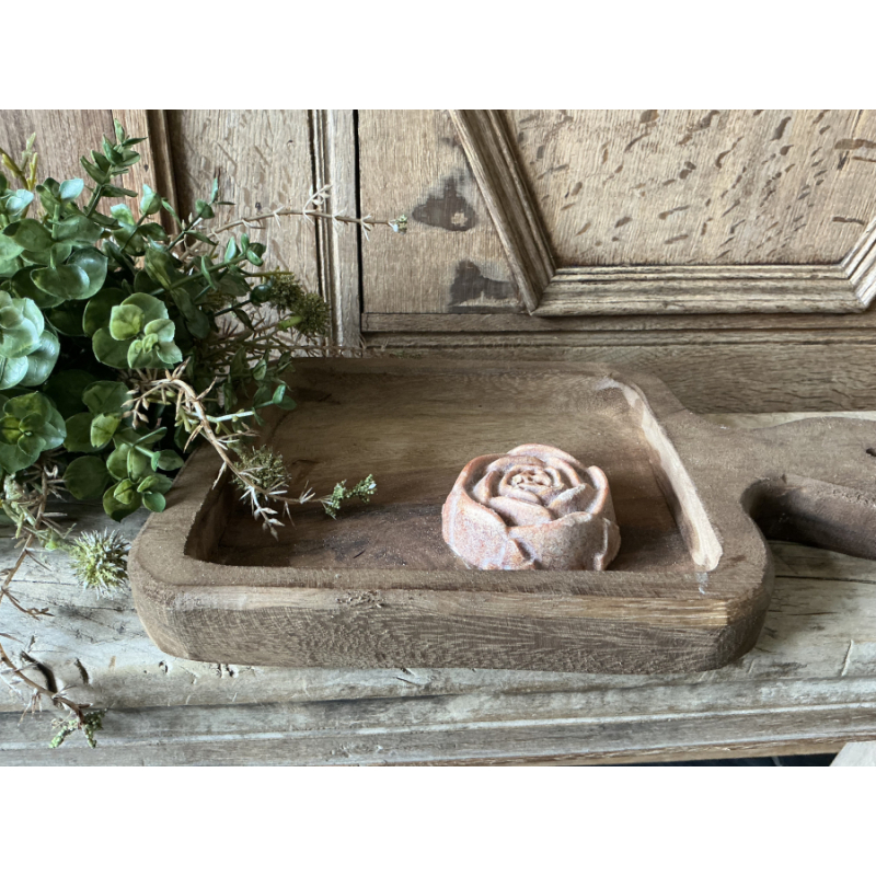 Amberblokje grote roos